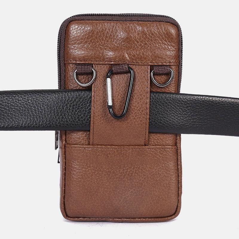 Miesten Kestävä Läppä Magneettinapin Muotoilu Vyötärölaukku Hengittävä Mauton Vyölaukku 6.5 Tuuman Puhelinlaukku Crossbody Laukut Olkahihnalla