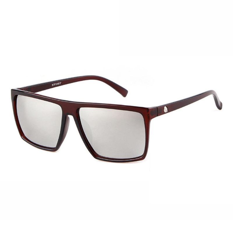 Muoti Driving Glasses Square Retro Frame Aurinkolasit