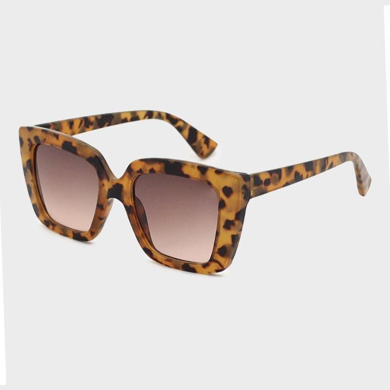 Unisex Leopard Thicken Full Frame Casual Uv-Suoja Polarisoidut Aurinkolasit