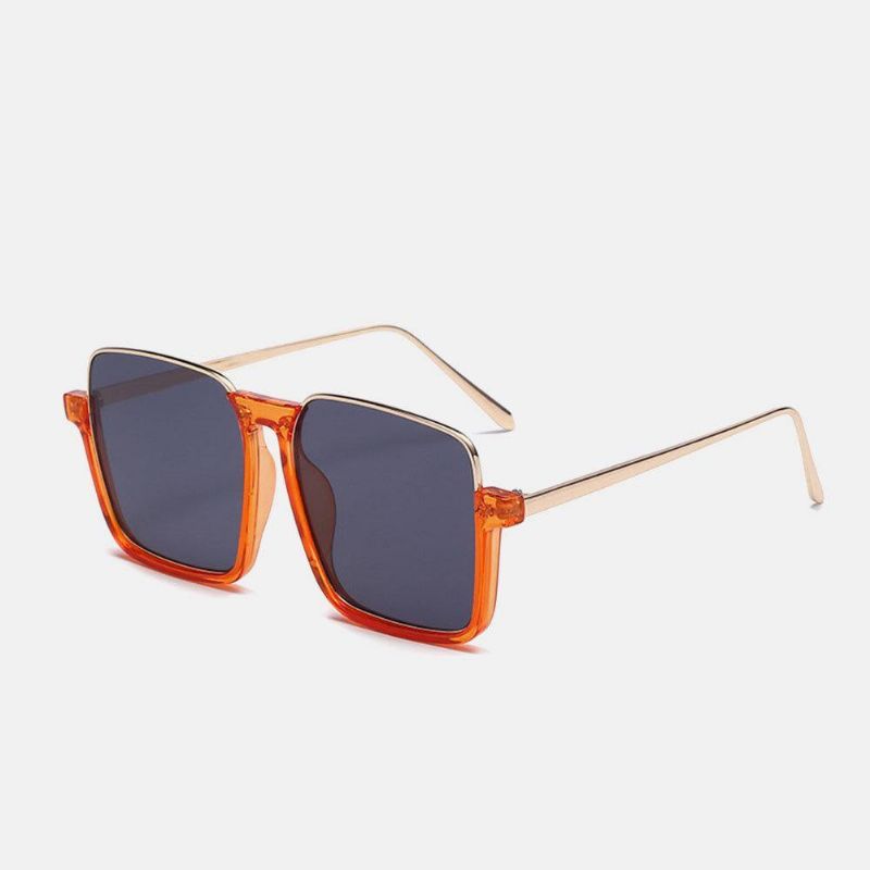 Unisex Square Frame Half Frame Anti-Blue Light Anti-Uv Aurinkolasit