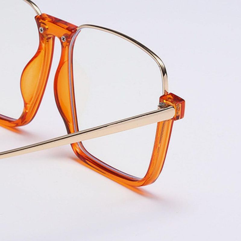 Unisex Square Frame Half Frame Anti-Blue Light Anti-Uv Aurinkolasit