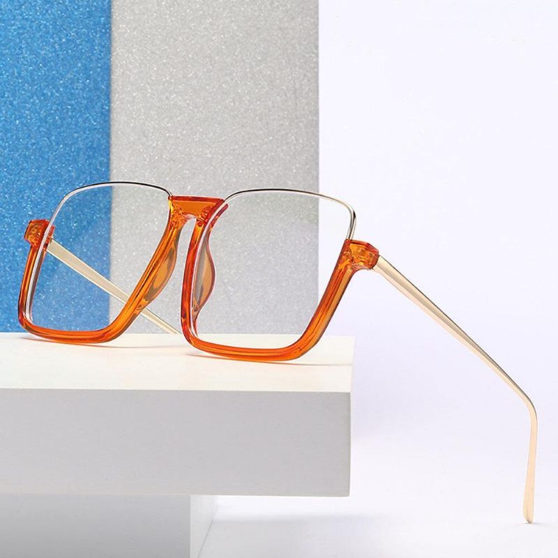 Unisex Square Frame Half Frame Anti-Blue Light Anti-Uv Aurinkolasit