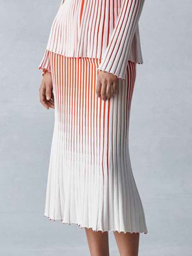 Urban Striped Color Block Midi-Hamepusero