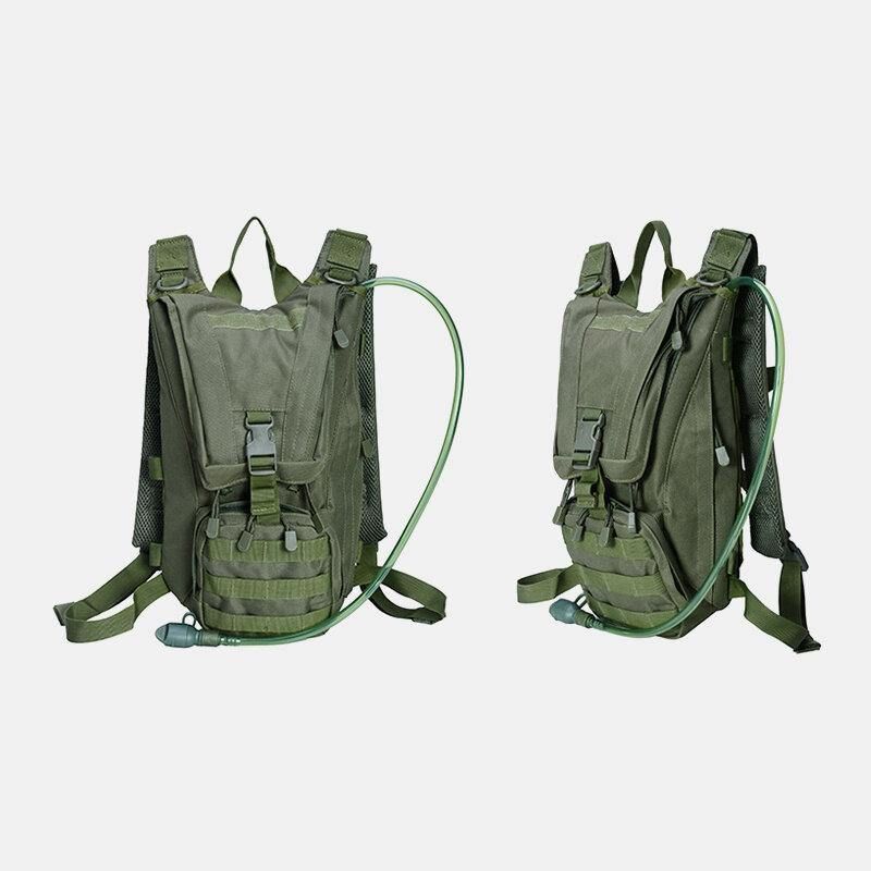 Miesten Oxford Cloth Tactical Naamiointi Outdoor Ratsastus Kiipeily Urheilu Vesipullo Taskureppu