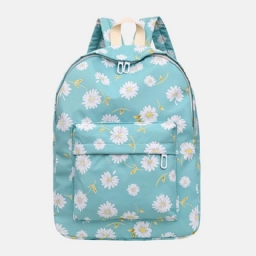 Naisten Nylon Daisy Casual Campus Reppu Koululaukku