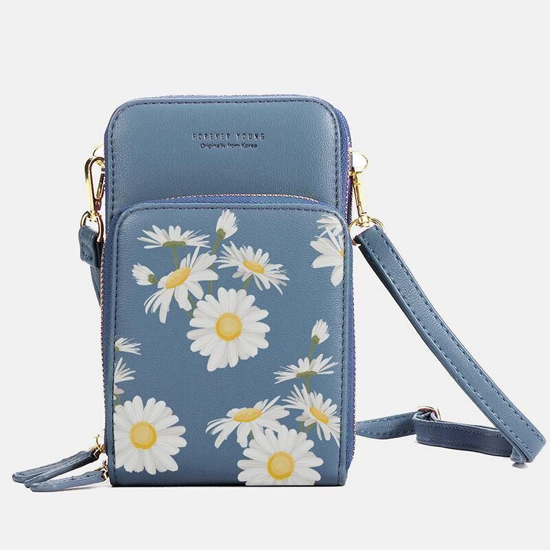 Naisten Daisy Clutch Bag Card Bag Puhelinlaukku Crossbody Bag