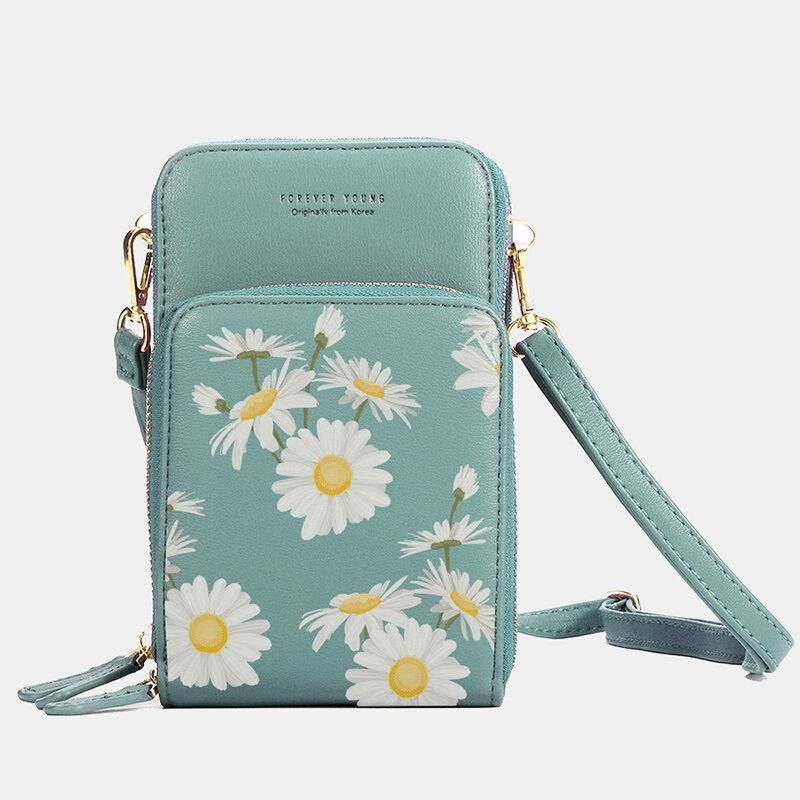 Naisten Daisy Clutch Bag Card Bag Puhelinlaukku Crossbody Bag