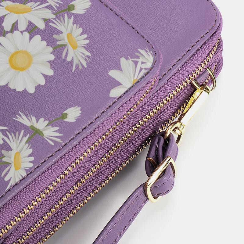 Naisten Daisy Clutch Bag Card Bag Puhelinlaukku Crossbody Bag