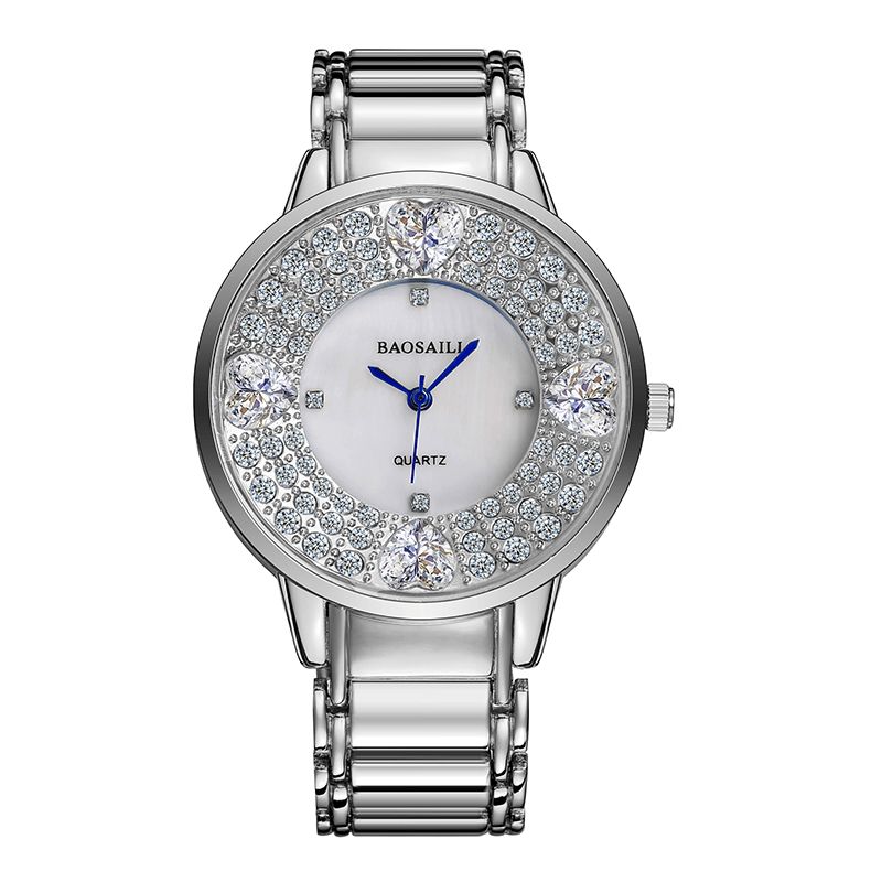 Baosaili Bsl1036 Shining Ladies Rannekello Sydänjäljitelmä Diamond Quartz Watch