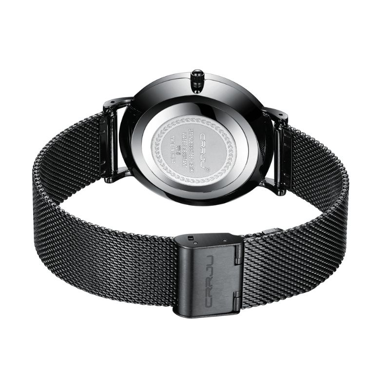 Crrju 2216 Business Style Miesten Rannekello Päivämääränäyttö Analoginen Full Steel Quartz Watch