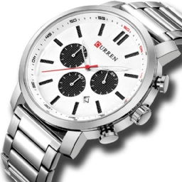 Curren 8315 Chronograph Vedenpitävä Kvartsikello Business Style Miesten Rannekello