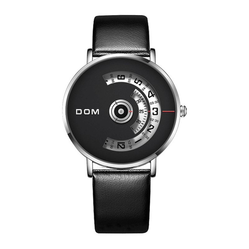 Dom M-1303 Muoti Miesten Kello Creative Dial 3Atm Vedenpitävä Kvartsikello