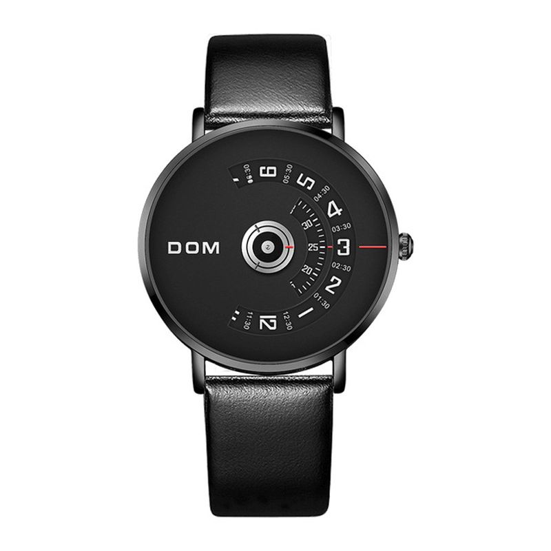 Dom M-1303 Muoti Miesten Kello Creative Dial 3Atm Vedenpitävä Kvartsikello