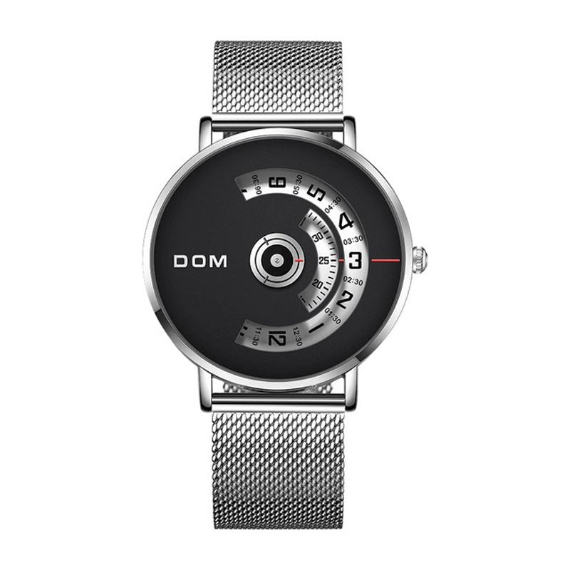 Dom M-1303 Muoti Miesten Kello Creative Dial 3Atm Vedenpitävä Kvartsikello