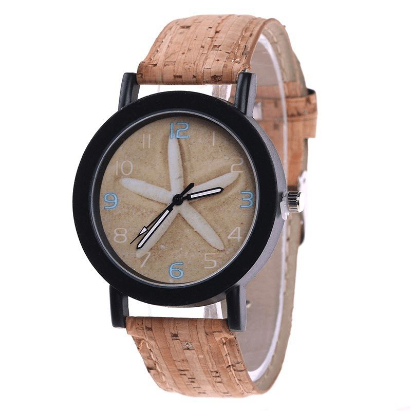 Fshion Naisten Watch Color Dial Retro Quartz Watch