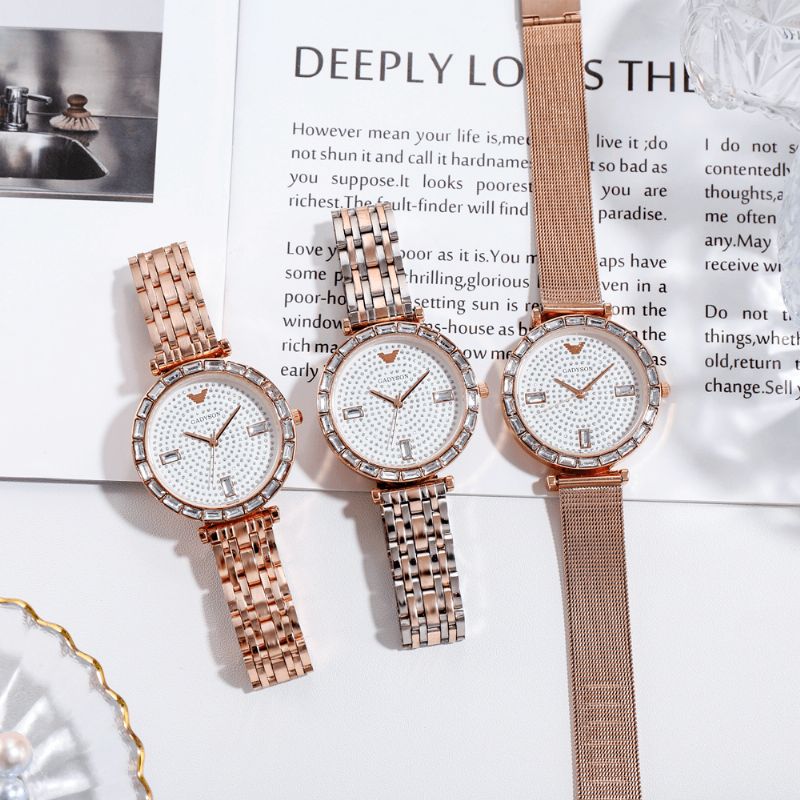 Greyson A0Q05 Muoti Naisten Kello Light Luxury Crystal Diamond Starry Lady Quartz Watch