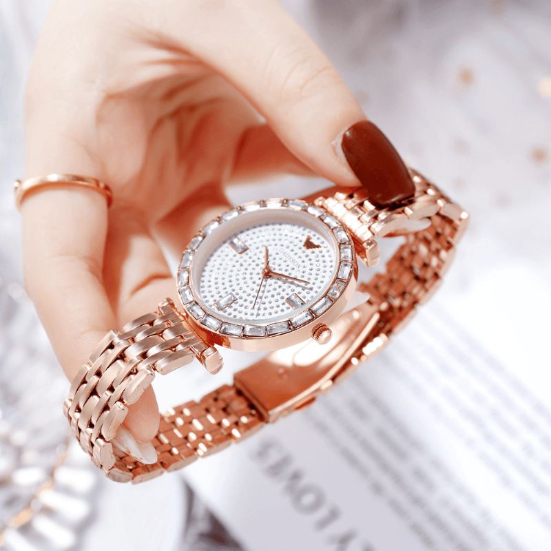 Greyson A0Q05 Muoti Naisten Kello Light Luxury Crystal Diamond Starry Lady Quartz Watch