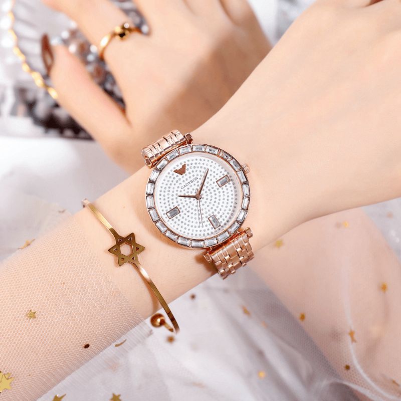 Greyson A0Q05 Muoti Naisten Kello Light Luxury Crystal Diamond Starry Lady Quartz Watch