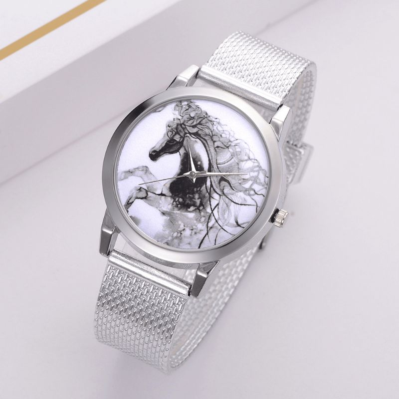 Lvpai P598 China Style Horse Dial Face Naisten Rannekello Rennot Tyyliset Kvartsikellot