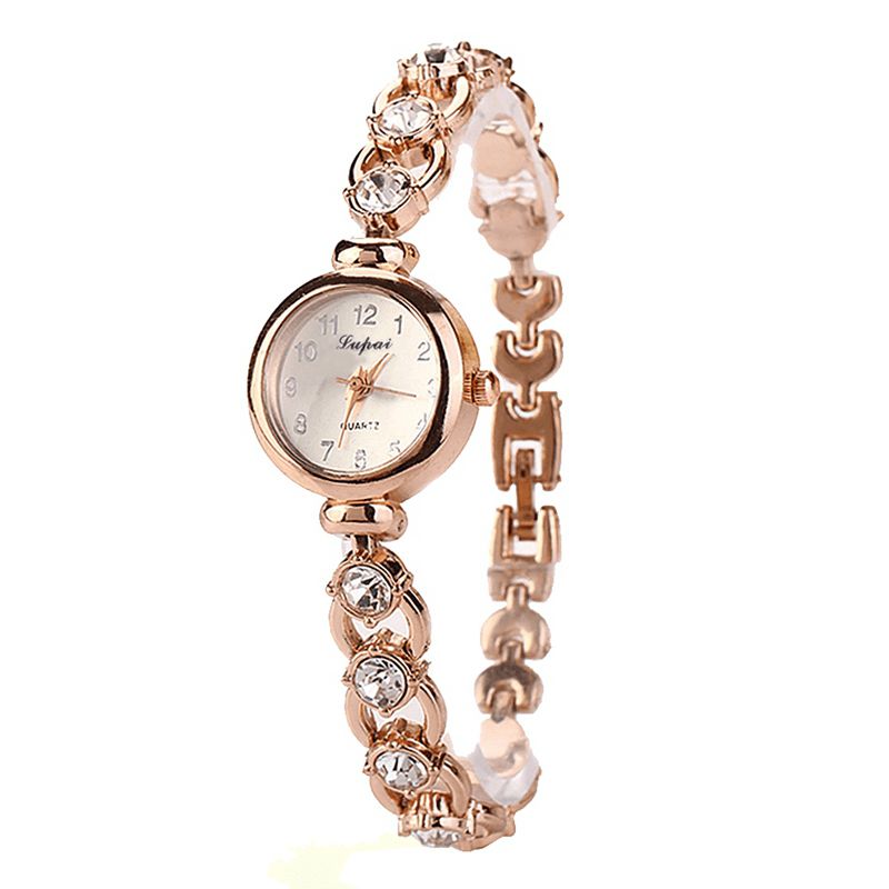 Lvpai Xr720 Golden Ladies Rannekello Crystal Shining Quartz Rannekello