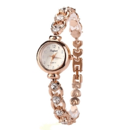 Lvpai Xr720 Golden Ladies Rannekello Crystal Shining Quartz Rannekello