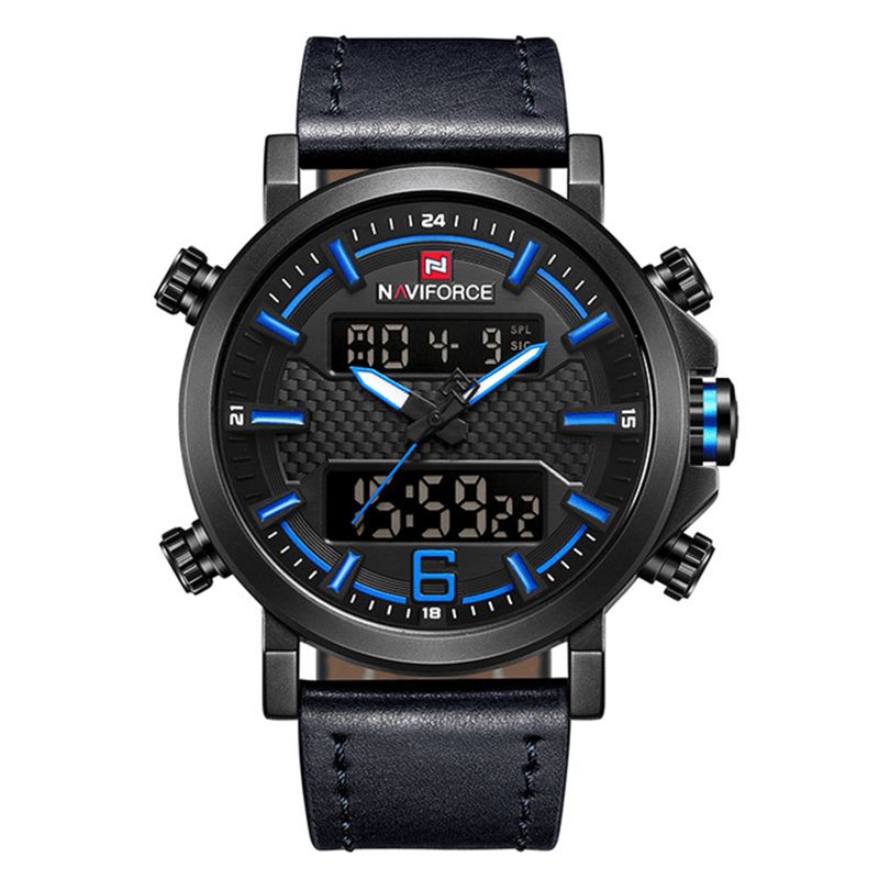 Naviforce 9135 Dual Display Digital Watch Valaisinnäytön Hälytyskalenteri Ulkourheilukello