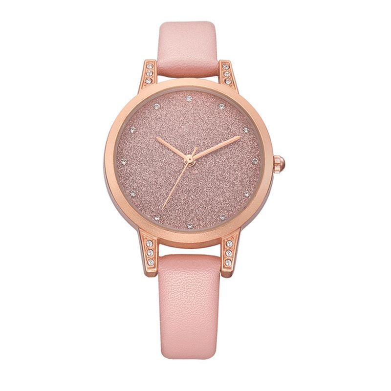 Rebirth Re018 Tyylikäs Tekojalokivi Design Naisten Rannekello Rose Gold Case Quartz Watch