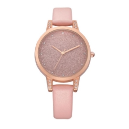 Rebirth Re018 Tyylikäs Tekojalokivi Design Naisten Rannekello Rose Gold Case Quartz Watch