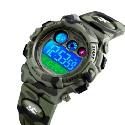 Skmei 1547 Energetic Kellotaulu Design Led+El Lights 5Atm Sport Kids Watch Digitaalinen Kello