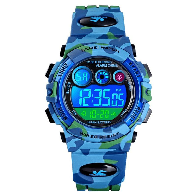 Skmei 1547 Energetic Kellotaulu Design Led+El Lights 5Atm Sport Kids Watch Digitaalinen Kello