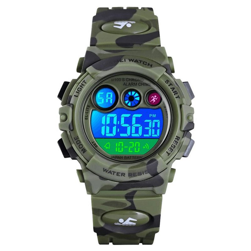 Skmei 1547 Energetic Kellotaulu Design Led+El Lights 5Atm Sport Kids Watch Digitaalinen Kello