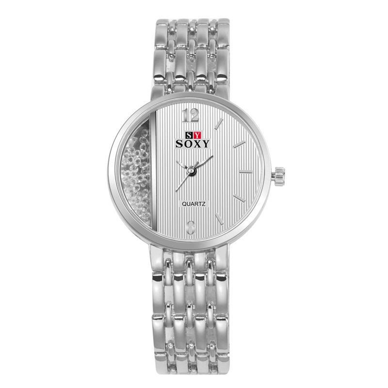 Soxy 0137 Crystal Casual Style Naisten Rannekello Ainutlaatuinen Design Quartz Watch