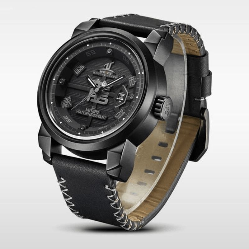 Weide Uv1509B-1C Muoti Miesten Kvartsikello Creative Dragon Chinese Font Sport Watch