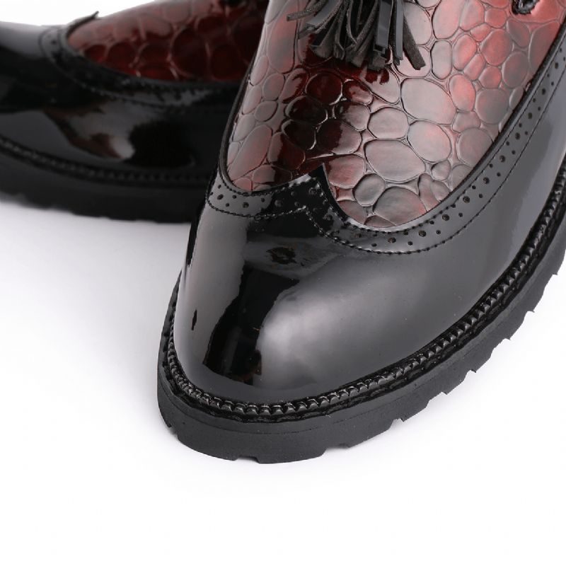 Miesten Aito Nahka Mauste Brogue Business Formal Oxfords