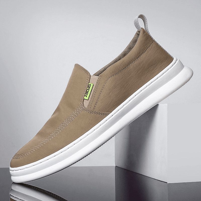 Miesten Ice Silk Cloth Kankaasta Valmistettu Hengittävä Ajokengät Slip On Skate Sneakers