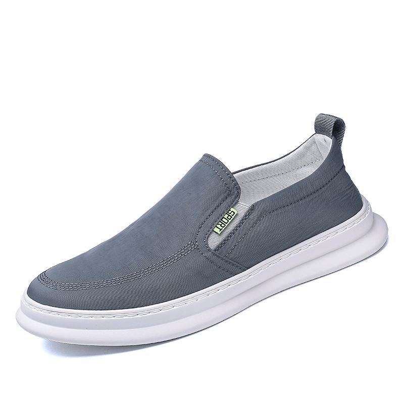 Miesten Ice Silk Cloth Kankaasta Valmistettu Hengittävä Ajokengät Slip On Skate Sneakers