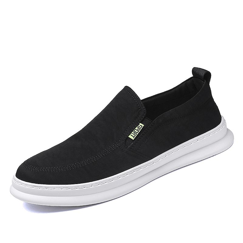 Miesten Ice Silk Cloth Kankaasta Valmistettu Hengittävä Ajokengät Slip On Skate Sneakers