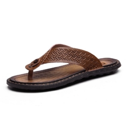 Miesten Flip Flop Retro Casual Pehmeät Kotitossut