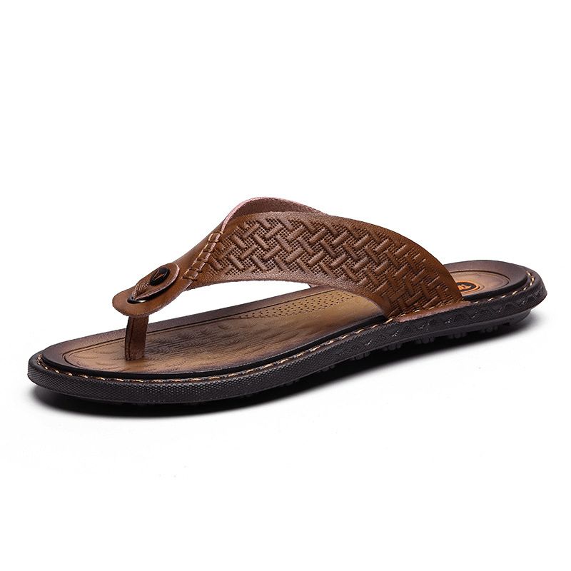 Miesten Flip Flop Retro Casual Pehmeät Kotitossut