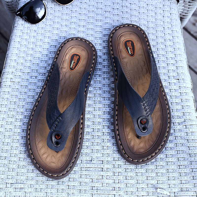 Miesten Flip Flop Retro Casual Pehmeät Kotitossut