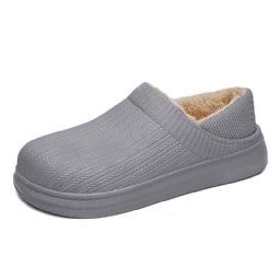 Miesten Mukavat Leveät Pyöreät Varpaat Lämpimät Easy Slip-On Kotitossut