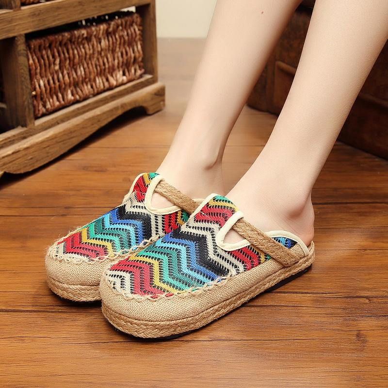 Rainbow Espadrilles Pellavaselkäiset Loaferit