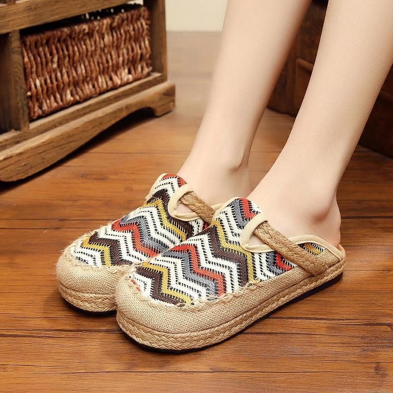 Rainbow Espadrilles Pellavaselkäiset Loaferit