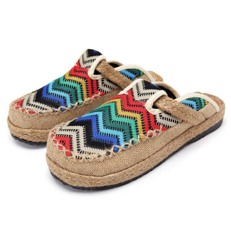 Rainbow Espadrilles Pellavaselkäiset Loaferit