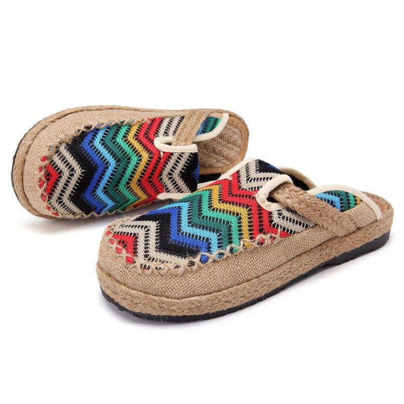 Rainbow Espadrilles Pellavaselkäiset Loaferit