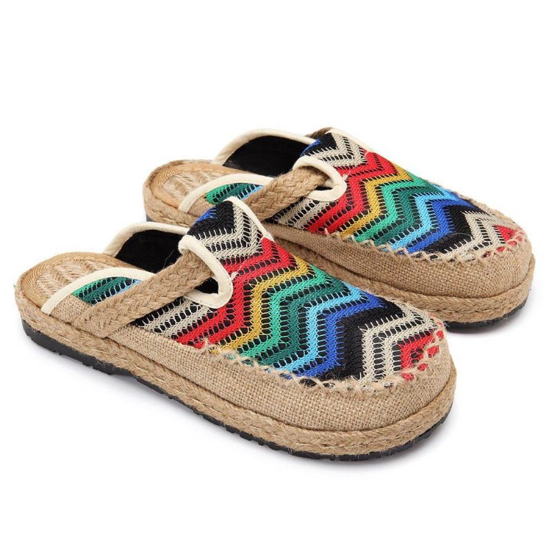 Rainbow Espadrilles Pellavaselkäiset Loaferit