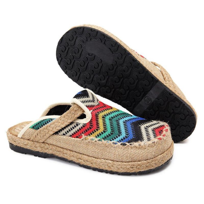 Rainbow Espadrilles Pellavaselkäiset Loaferit