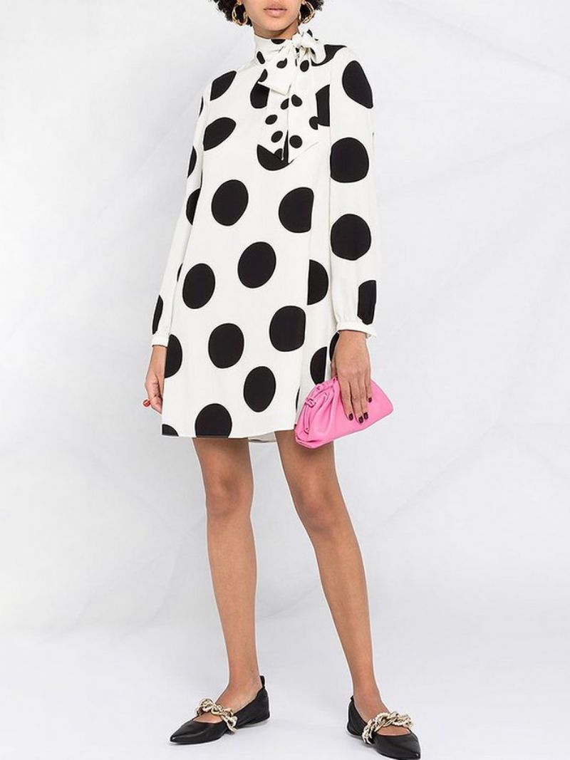 Löysää Elegant Polka Dots Minimekko