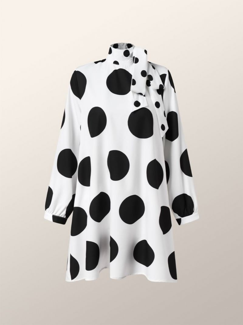 Löysää Elegant Polka Dots Minimekko