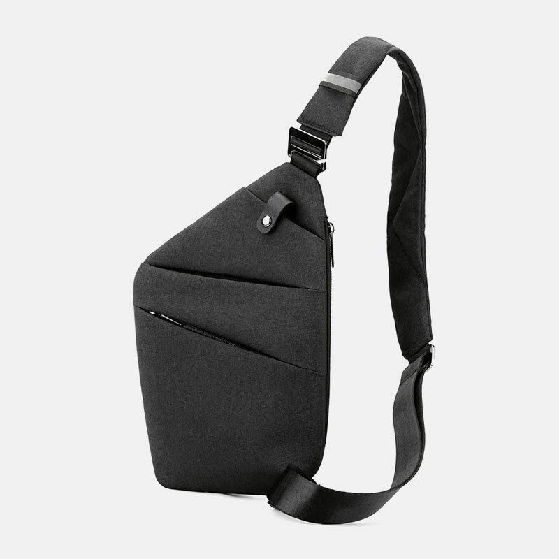 Miesten Luminous Oxford Multi-Taskut Suuri Kapasiteetti Varkaudenesto Vedenpitävä Crossbody Laukku Rintalaukku Sling Bag